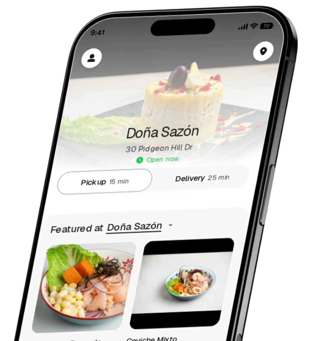 Doña Sazón app preview
