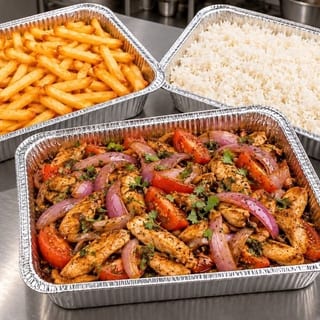 Fuente de Pollo Saltado Grande