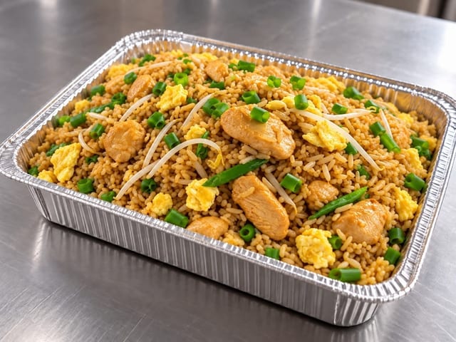 Fuente de Arroz Chaufa Pollo Grande.