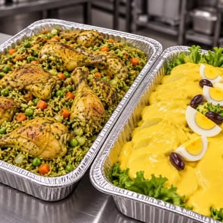 Fuente de Arroz con Pollo Grande